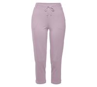 Caprileggings LASCANA, Damen, Gr. 40, N-Gr, rosa (altrosa), Obermaterial: 70% Viskose, 25% Polyamid, 5% Elasthan, unifarben, Basic kniebedeckend, Hosen, mit seitlichen Taschen, Loungewear, Topseller (