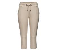 Caprileggings LASCANA, Damen, Gr. 32, N-Gr, beige (sand), Obermaterial: 70% Viskose, 25% Polyamid, 5% Elasthan, unifarben, feminin, Basic kniebedeckend, Hosen, mit seitlichen Taschen, Loungewear (9273