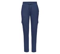 Cargohose LASCANA, Damen, Gr. 52/54, N-Gr, blau, Obermaterial: 70% Viskose, 25% Polyamid, 5% Elasthan, unifarben, Basic, Hosen, in weich fließendem Material, Loungewear (98100106-52) blau