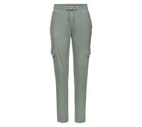Cargohose LASCANA, Damen, Gr. 44/46, N-Gr, grün (mint), Obermaterial: 70% Viskose, 25% Polyamid, 5% Elasthan, unifarben, Basic, Hosen, in weich fließendem Material, Loungewear (51780565-44) mint