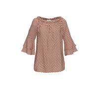 LASCANA Carmenbluse Damen sand-dunkelrot-bedruckt Gr.46