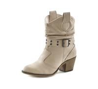 Cowboy Stiefelette LASCANA Gr. 41, beige Damen Schuhe Cowboy-Stiefelette Cowboyboots Schlupfboots (49189635-41) beige