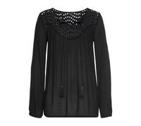 LASCANA Crepebluse Damen schwarz Gr.34