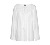 LASCANA Crepebluse Damen weiß Gr.50