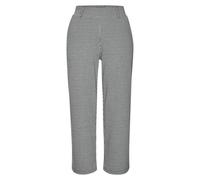 Culotte LASCANA, Damen, Gr. 32/34, N-Gr, blau (schwarz kariert), Obermaterial: 65% Polyester, 31% Viskose, 4% Elasthan, Jacquardmuster, Minimalmuster, Basic, 7/8-Länge, Hosen Culotte, mit Jacquard Str