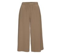 Culotte LASCANA, Damen, Gr. 40/42, N-Gr, taupe, Obermaterial: 95% Polyester, 5% Elasthan, unifarben, Basic, Hosen Culotte, in weiter Form mit Plisseefalten (17059111-40) taupe