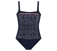 Lascana Damen Badeanzug Venice Beach – Batikprint, Shaping‑Effekt – Blau 46E