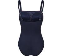 Badeanzug LASCANA "Minimal" Gr. 46, Cup E, blau (marine, bedruckt) Damen Badeanzüge (30364831-46) marine, bedruckt