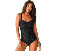 LASCANA Badeanzug Damen schwarz-grau Gr.54 Cup E