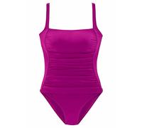 Badeanzug LASCANA, Gr. 48, Cup B, pink (fuchsia), Polyamid, unifarben, Badeanzüge Badeanzug, mit Raffungen und Shaping-Effekt, Topseller (263555-48) fuchsia