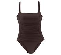 LASCANA Badeanzug, mit Raffungen 46, Cup B braun Damen Black White Trends Damenbademode Badeanzug 46, Cup B braun