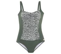 LASCANA Badeanzug Damen oliv-bedruckt Gr.48 Cup D