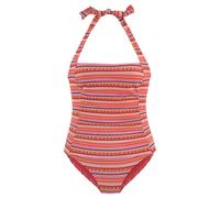 LASCANA Damen Badeanzug orange gestreift Gr.38
