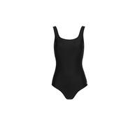 LASCANA Badeanzug Damen Gr. 40 Cup E Schwarz mit gekreuzten Bändern im Rücken, Shaping-Effekt