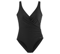 Badeanzug LASCANA, Damen, Gr. 42, Cup D, schwarz, Polyamid, Wickeloptik, Badeanzüge Badeanzug, In Wickel-Optik mit Shaping-Effekt (90952908-42) schwarz