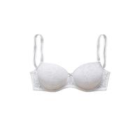 Balconette-BH LASCANA, Damen, Gr. 90, Cup F, weiß, Microtouch, Obermaterial: 82% Polyamid, 18% Elasthan, figurbetont, BHs BH Spitzen-BH Bügel-BH Schalen-BH T-Shirt-BH Balconette-BH, aus feiner, blumig