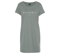 Bigshirt VIVANCE DREAMS, Damen, Gr. 44/46, grün, Single Jersey, Obermaterial: 100% Baumwolle, Basic, bequem mini, Rundhals, Shirts, mit Frontdruck (87338137-44) grün