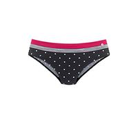 Bikini-Hose LASCANA "Monroe" 42, N-Gr, schwarz Damen Badehosen Bikini Hosen In etwas höher geschnittener Form. 42, N-Gr schwarz, rot