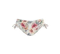 Bikini-Hose LASCANA "Salsa", Damen, Gr. 40, N-Gr, beige (creme bedruckt), Microfaser, Recycling-Polyamid, geblümt, Badehosen, seitlich regulierbar und mit tollem Blumenprint (63463832-40) creme bedruc