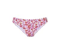Bikini-Hose LASCANA "Jasmin", Damen, Gr. 32, N-Gr, bunt (rot, flieder), Microfaser, floral, Badehosen Bikini-Hose, im Blümchen-Druck (68518307-32) rot, flieder