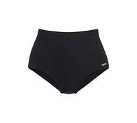 Lascana Damen Bikini-Hose figurformend, hohe Form schwarz 42