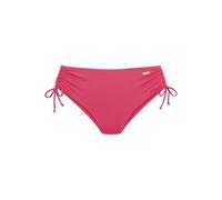 Bikini-Hose LASCANA "Italy", Damen, Gr. 38, N-Gr, koralle, Microfaser, Microfaser, Polyamid, unifarben, Badehosen, mit höherer Seitennaht (95229627-38) koralle
