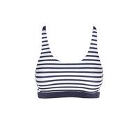 Lascana Bustier-Bikini-Top Venice Beach Summer gestreift Xtra Life LYCRA Gr. 34 weiß/marine