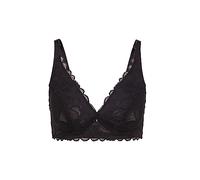 Bralette-BH LASCANA "Mably" Gr. 75, Cup F, schwarz Damen BHs BH Bügelloser-BH Bralette Spitzen-BH Spitzenwäsche (47078038-75) schwarz