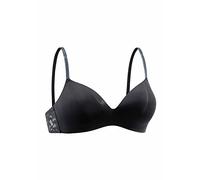 Bralette-BH LASCANA Gr. 70, Cup B, schwarz Damen BHs Bralette Bügelloser-BH Schalen-BH T-Shirt-BH Spitzen-BH Spitzenwäsche (51140459-70) schwarz