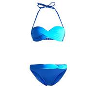 Bügel-Bandeau-Bikini LASCANA, Gr. 38, Cup C, blau (blau, türkis), Bikini-Sets, im modischen Farbverlauf (183462-38) blau, türkis