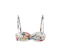 LASCANA Bügel-Bandeau-Bikini-Top Damen creme bedruckt Gr.42 Cup C