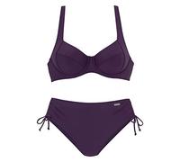 Lascana Damen Bügel-Bikini in modischen Farben, mit verstellbaren Trägern, etwas höher geschnittene Hose, seitlich zum Raffen