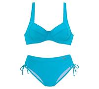 Lascana Damen Bügel-Bikini | in modischen Farben, mit verstellbaren Trägern, etwas höher geschnittene Hose, seitlich zum Raffen