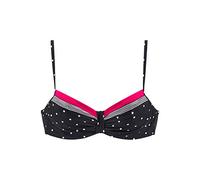 LASCANA Bügel-Bikini-Top Damen schwarz-rot Gr.38 Cup B