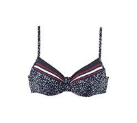 LASCANA Bügel-Bikini-Top Damen marine-bedruckt Gr.42 Cup E