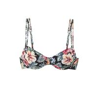 Lascana Damen Bügel-Bikini-Top schönes Oberteil mit floralem Druck - jedes Top EIN Unikat, Doppelträger zum Verstellen, aus der Mix-Kini-Serie.