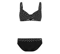 LASCANA Bügel-Bikini Damen schwarz-weiß Gr.48 Cup D