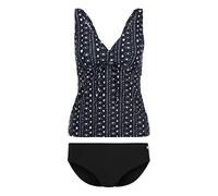 LASCANA Damen Bügel-Tankini schwarz-creme Gr.42 Cup B