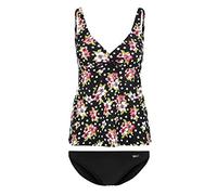 Bügel-Tankini LASCANA Gr. 42, Cup B, schwarz (schwarz, bedruckt) Damen Bikini-Sets (587586-42) schwarz, bedruckt