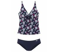 Bügel-Tankini LASCANA Gr. 36, Cup C, blau (marine, bedruckt) Damen Bikini-Sets (747223-36) marine, bedruckt