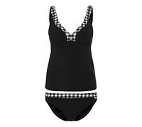 LASCANA Bügel-Tankini Damen schwarz-weiß Gr.42 Cup D