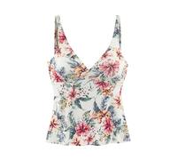 LASCANA Bügel-Tankini-Top Damen creme bedruckt Gr.40 Cup E