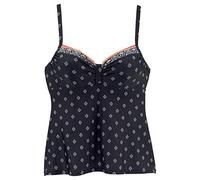 LASCANA Bügel-Tankini-Top Damen schwarz-bedruckt Gr.38 Cup B