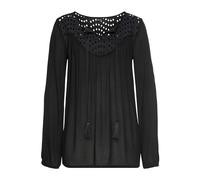 LASCANA Crepebluse Damen schwarz Gr.42
