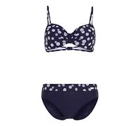 Lascana Damen Damen Bügel Bikini Set im Punkte- Design mit miederverstärktem Top und komfortabler Hose mit Punktedruck und Miederverstärkung