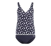 Lascana Damen Damen Bügel-Tankini im Punkte-Design mit bauchbedeckendem Top und bequemer Bikini-Hose mit Punktedruck und Miederverstärkung