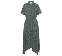 Druckkleid LASCANA Gr. 38, N-Gr, grün (grün, schwarz bedruckt) Damen Kleider (41275825-38) grün, schwarz bedruckt