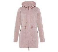 Fleecejacke LASCANA, Damen, Gr. 44/46, rosa (rose), Fleece, Obermaterial: 100% Polyester, Jacken Fleecejacke, mit Kapuze (11358219-44) rose