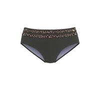 Lascana Bikinihose Adelin Highwaist Damen mit elastischem Bund Oliv Größe 38