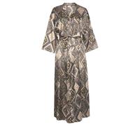 Kimono LASCANA, Damen, Gr. 34, gold (gemustert), Satin, gemustert, Langform, Hausmäntel, in edler Satin-Qualität (90467049-34) gemustert